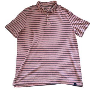 L.L. BEAN Stretch Polo Shirt Striped Traditional Fit Men's Size XL T